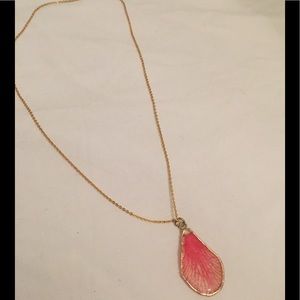 Thai Pressed Orchid Petal Necklace